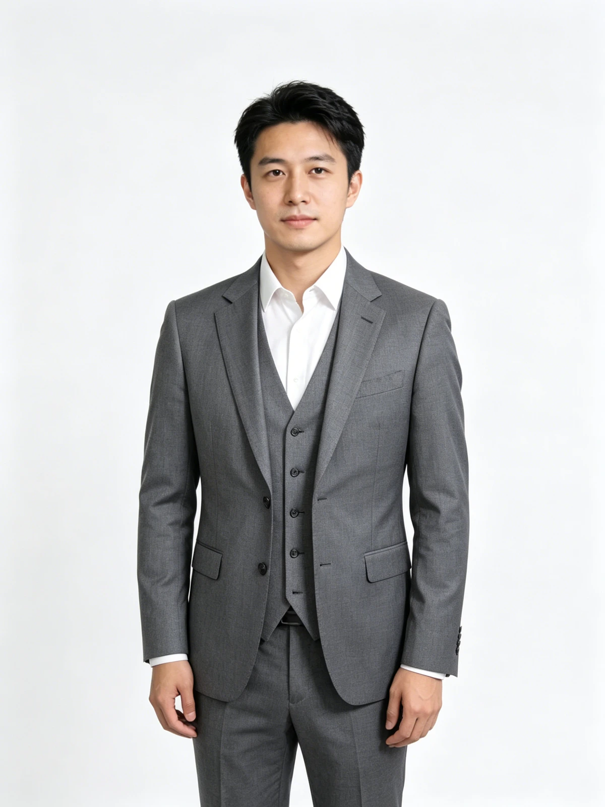 蓝底证件照示例图片