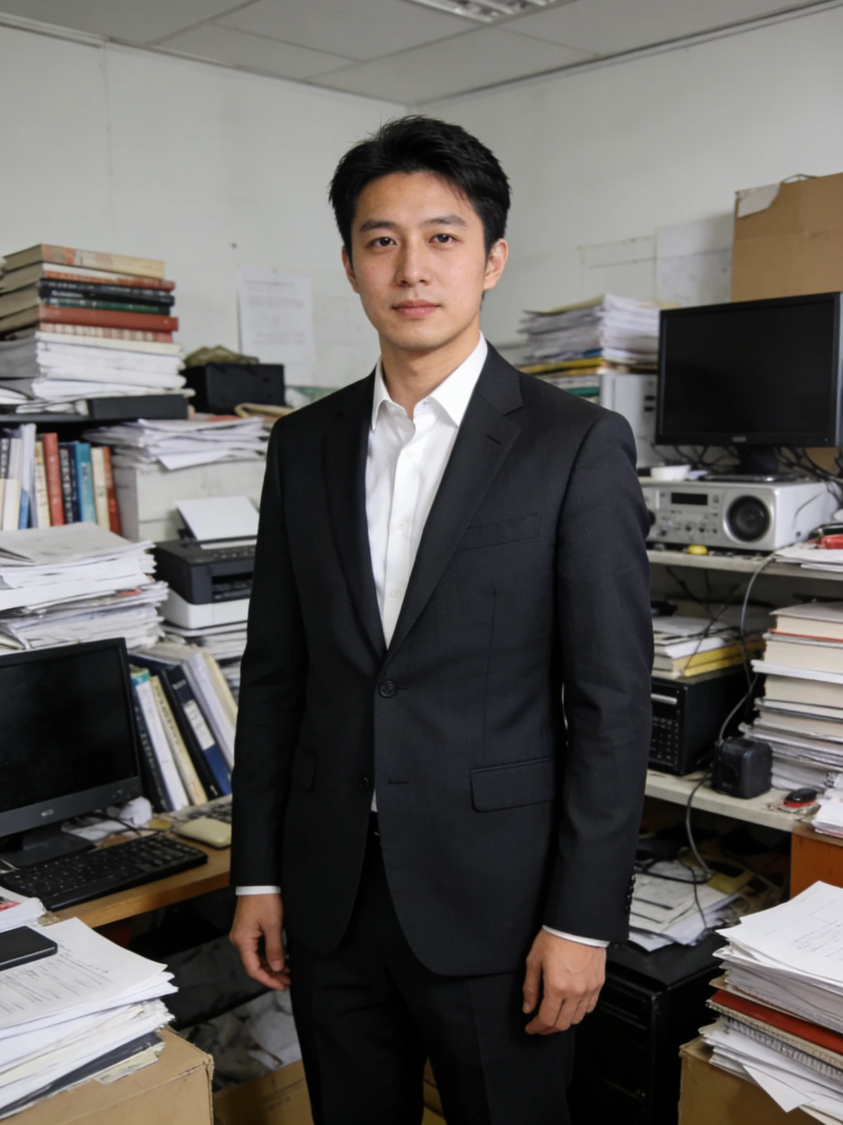 蓝底证件照示例图片