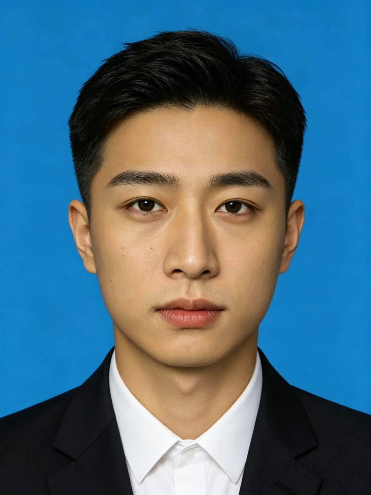 证件照美颜优化前示例图片