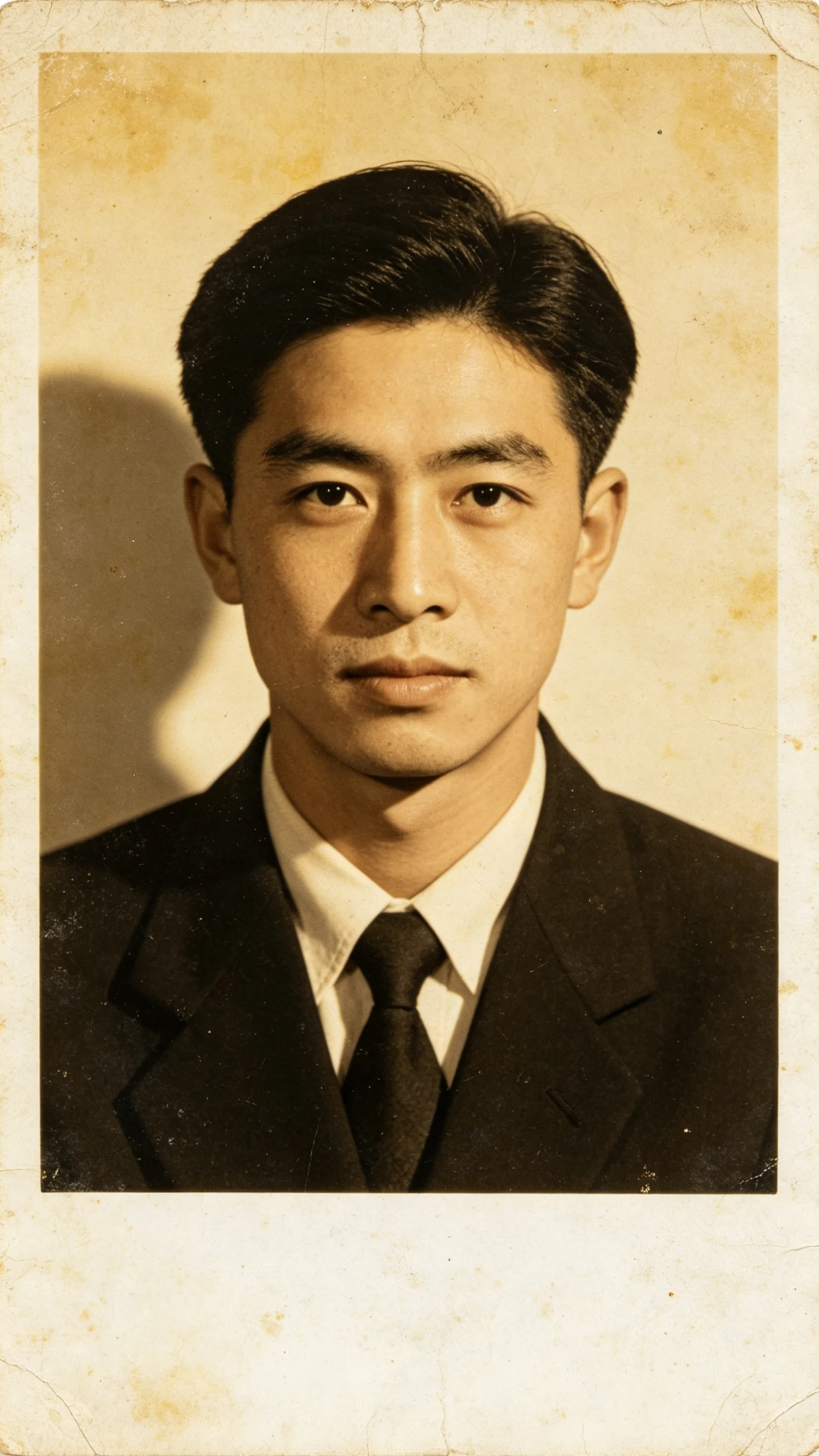 原证件照底色不均需修复