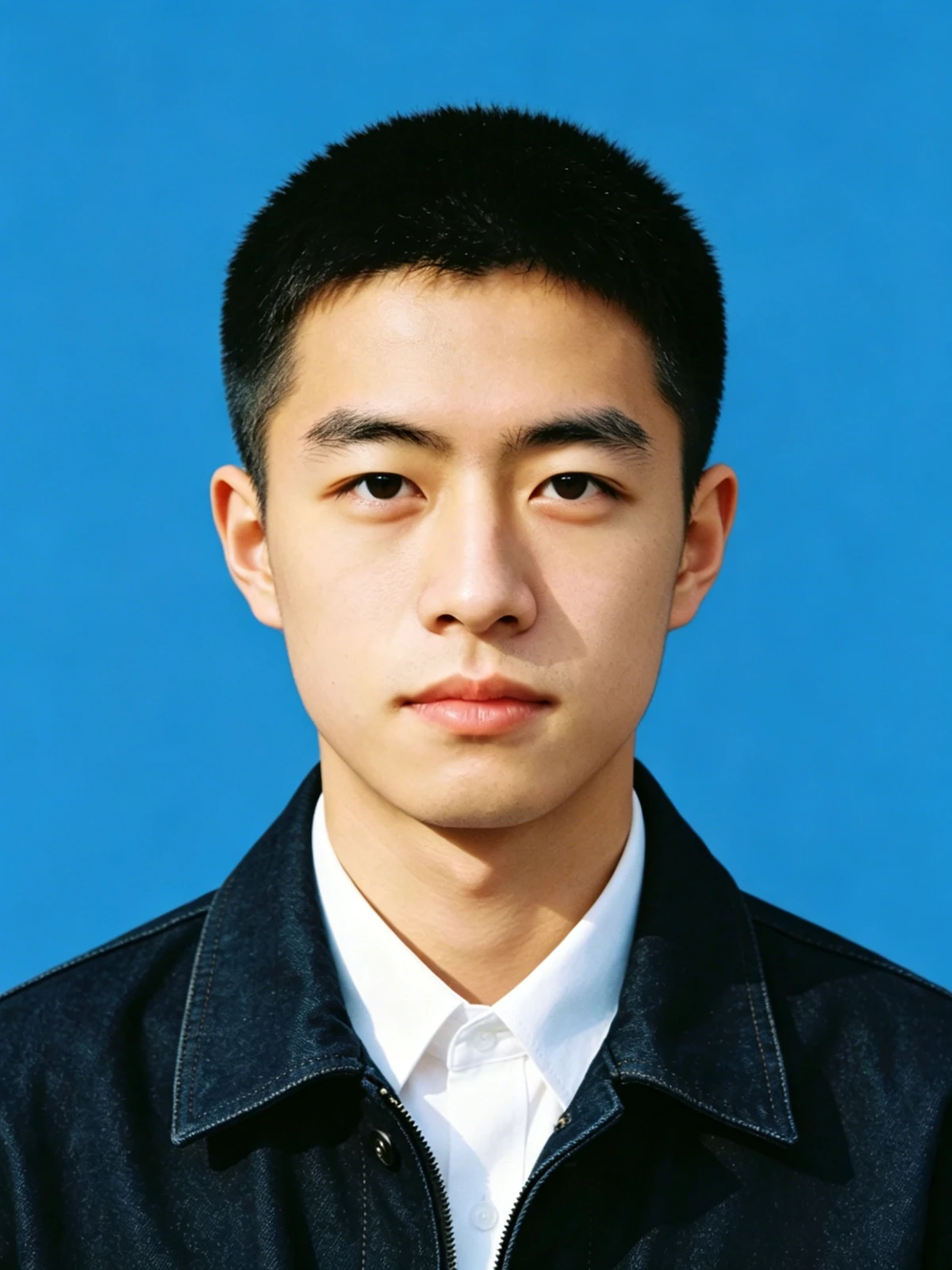 证件照换背景色前示例图片