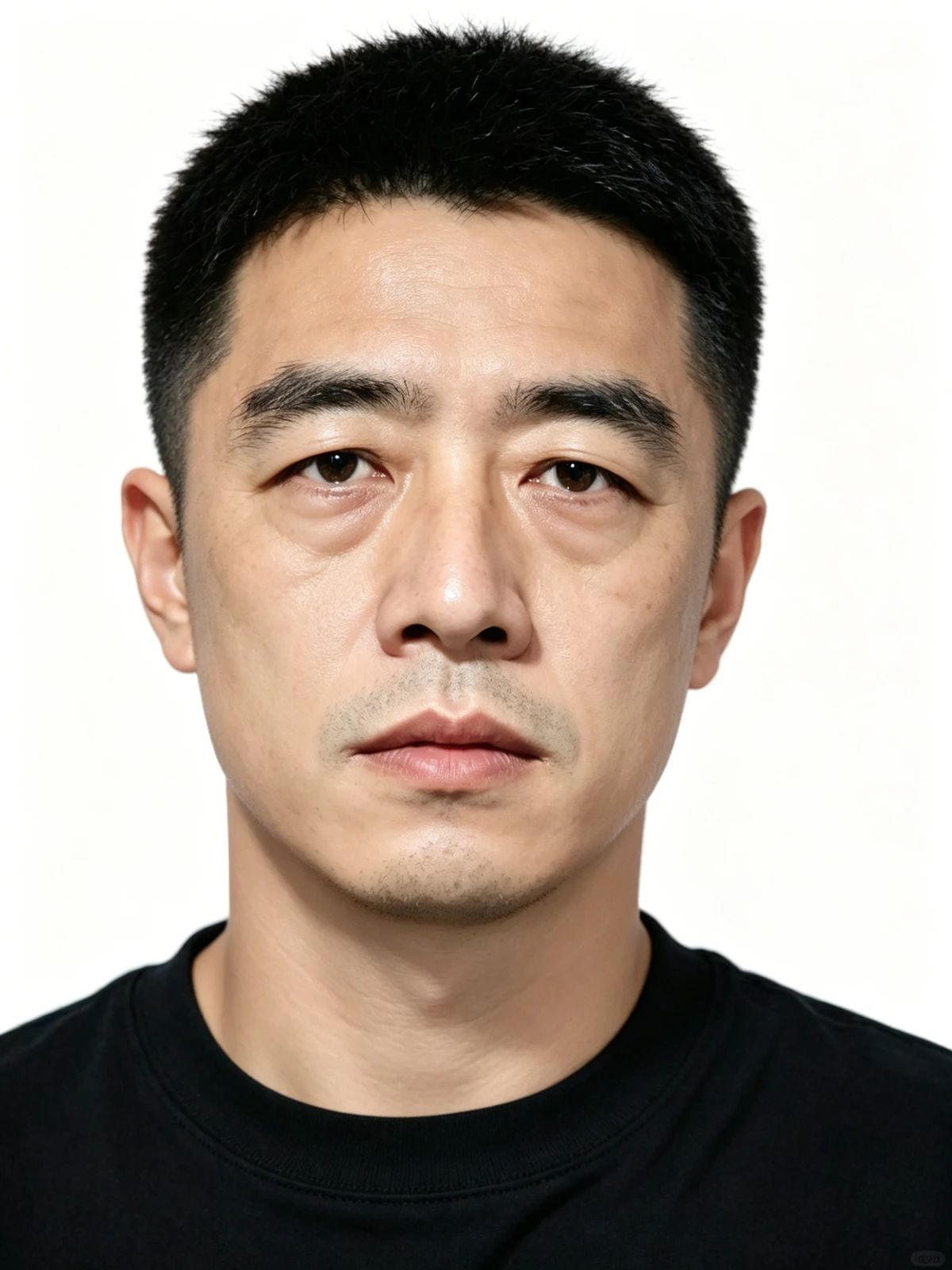 证件照美颜优化前示例照片