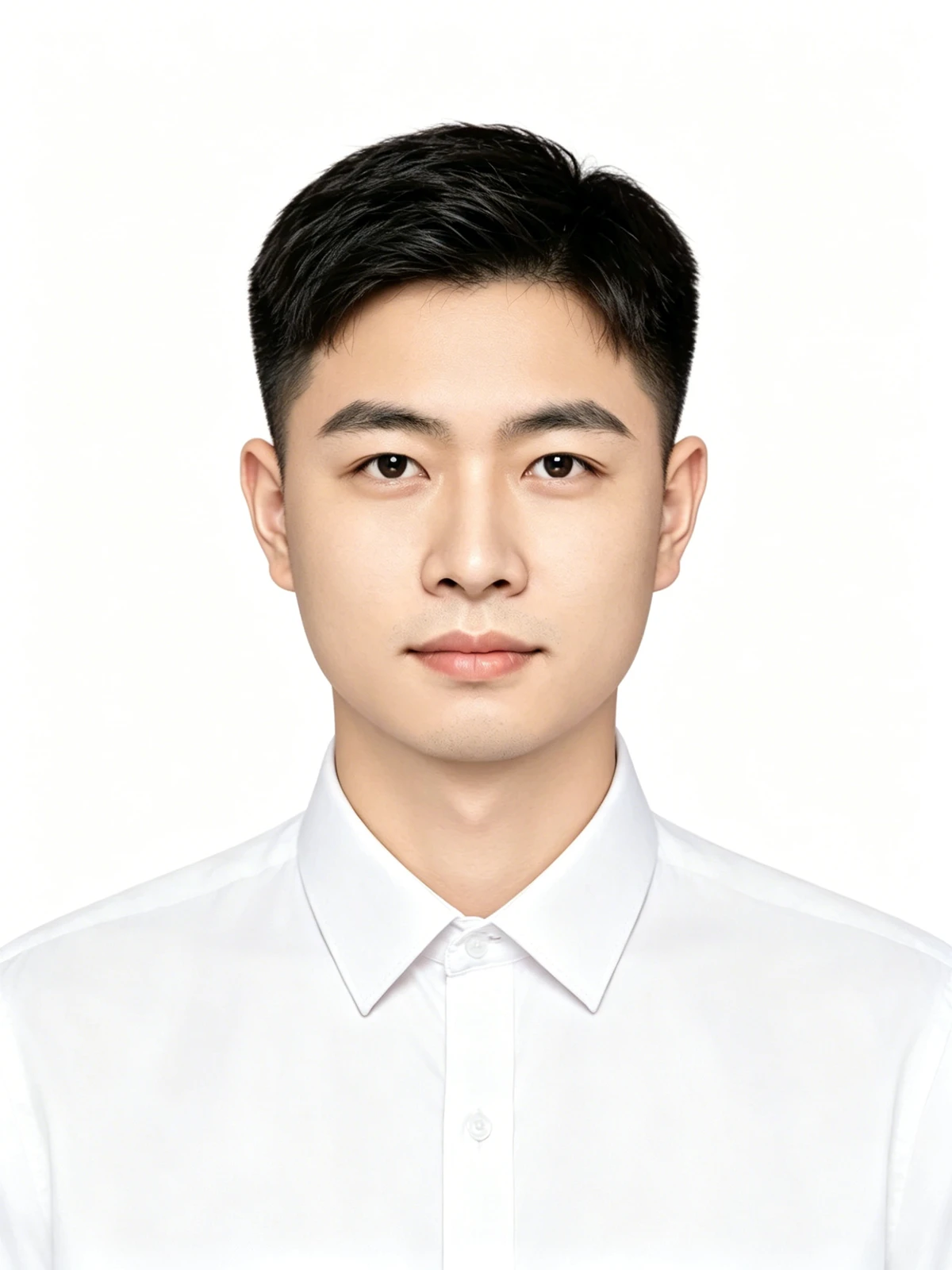 证件照换背景前示例照片