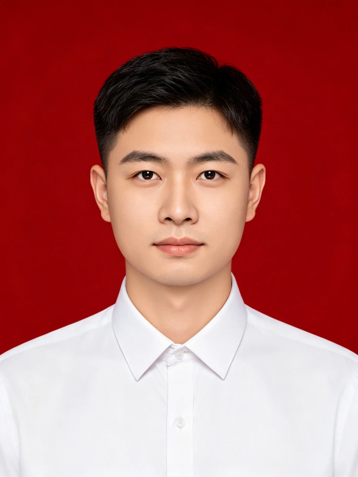 证件照换背景前示例照片