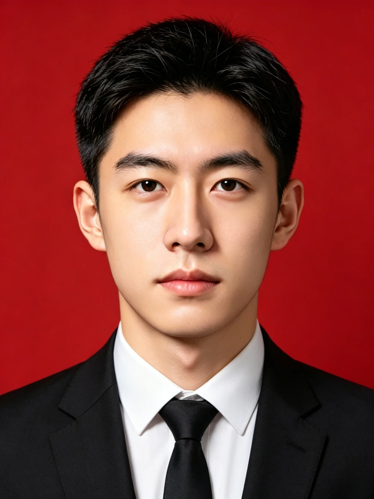 证件照美颜优化前示例图像