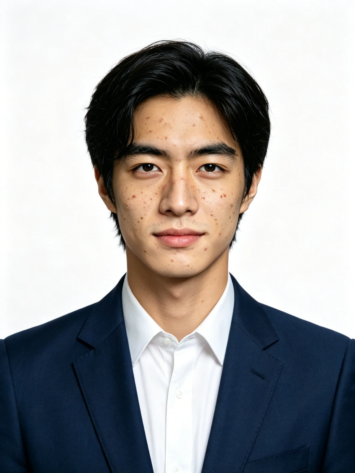 证件照美颜处理前示例图像