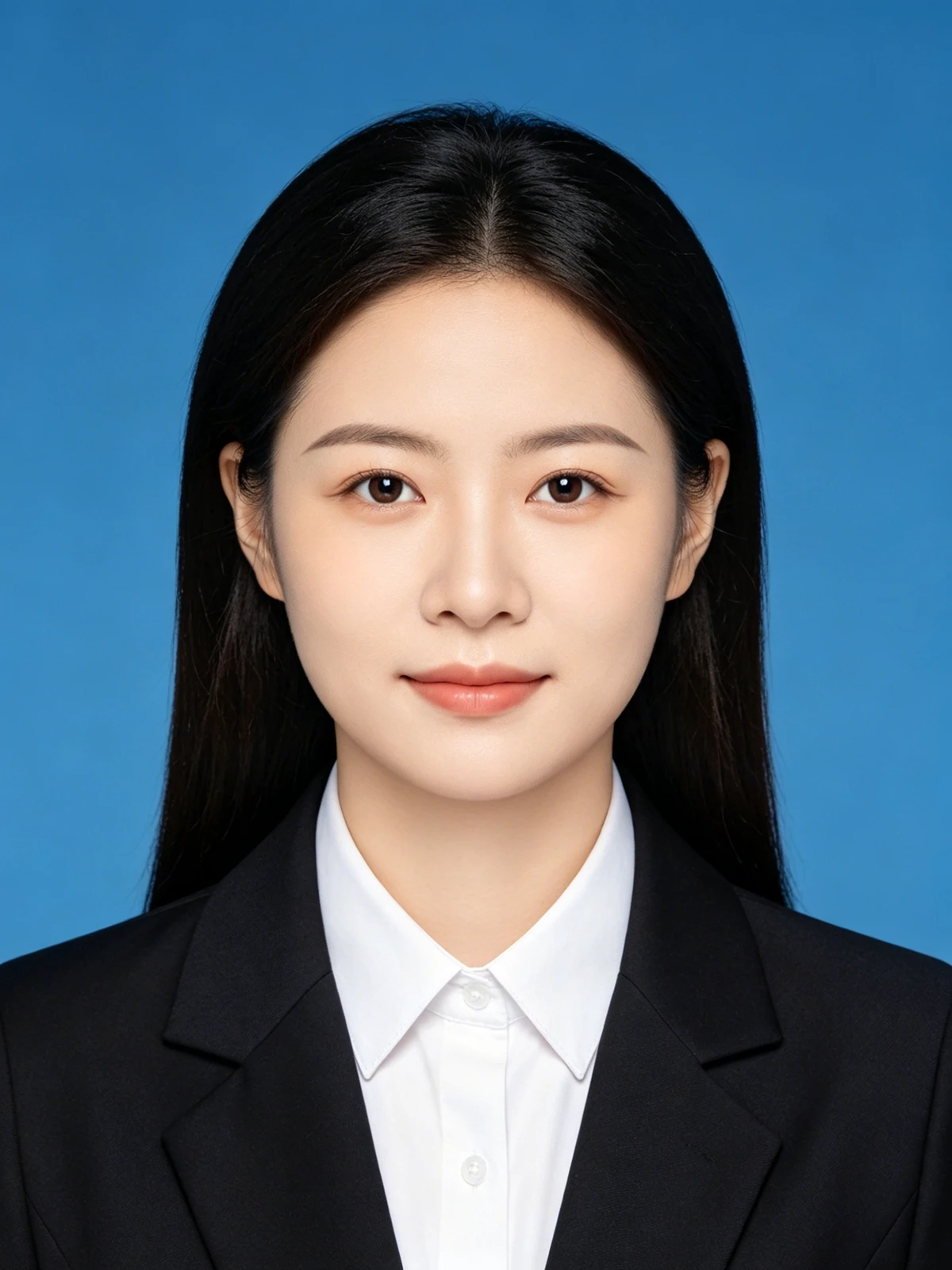考试报名证件照换蓝底前示例照片