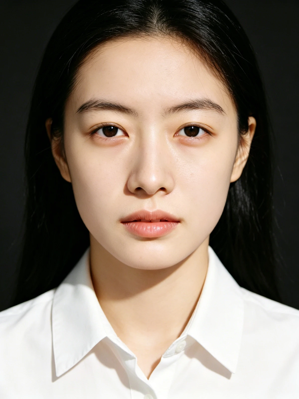 一寸证件照精修前示例图像